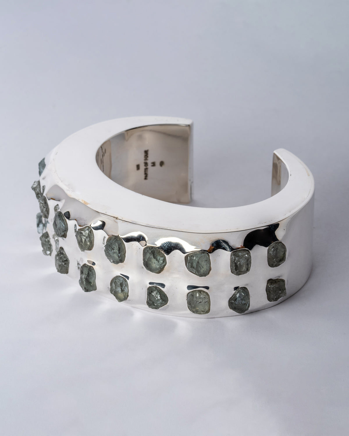 Crescent Bracelet (Terrestrial, Raised Terraform, Aquamarine, 30mm