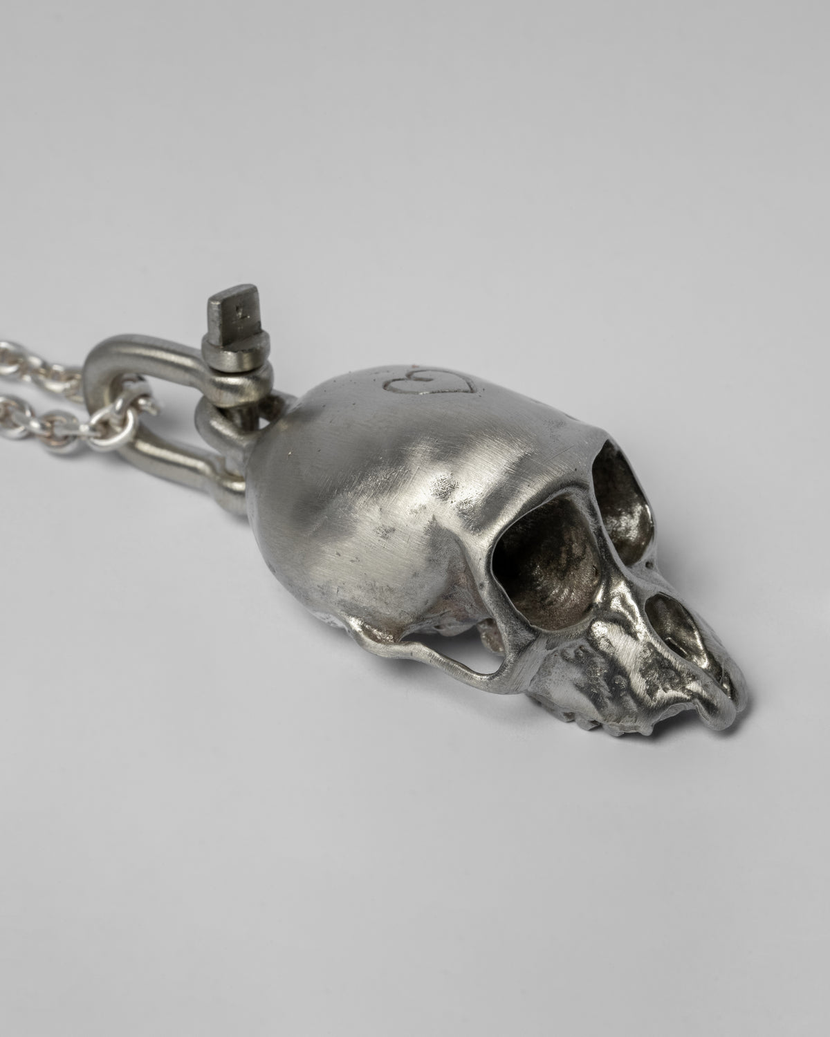 Miniature Monkey Skull Necklace (Heart Intervention, MZ+MA