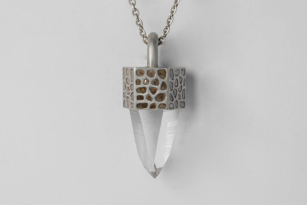 Talisman Necklace (Linked, Lemurian Quartz, DA+LEM)